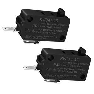 DaiertTek 2PCS 전자  오버 도어 스위치 KW3AT 마이크로 일반적으로 닫힘 16A 125VAC250VAC T125 for Kenmo