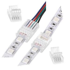 5피스 2/3/4 핀 솔더리스 커넥터 8mm 10mm Led 스트립 단일 색상/RGB/WS2811 네온 라이트 퀵 액세서리