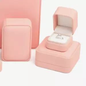 PU 코랄 주얼리 케이스 형 반지 하드 핑크 반지케이스 반지보관함 반지상자 주얼리케이스