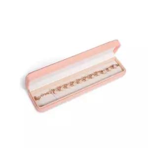 하드 형 긴팔찌 주얼리 핑크 PU 코랄 케이스 팔찌케이스 팔찌보관함 팔찌상자