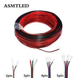 1m-100m RGB Led 커넥터 2pin LED 케이블 연장 rgbw 단색 스트립 용 코드 와이어
