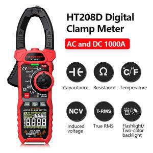 HT208AD ACDC 디지털 클램프 미터 멀티미터 Pinza Amperimetrica True RMS 고정밀 커패시턴스 NCV Ohm Hz