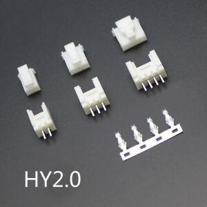 10 세트 2.0mm 잠금 장치 HY-2P 3P 4P 5P 6P 8P 수 소켓 암 플러그 터미널 블록 커넥터