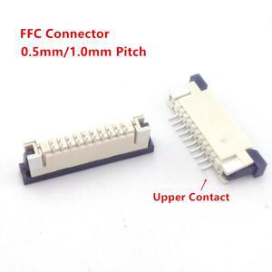 10피스 FPC FFC 커넥터 0.5mm 1.0mm AWM 20624 80C 60V VW-1 플랫 케이블 PCB 4/5/6/7/8/10/12/14/16/18/20