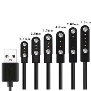 2핀 4핀 스마트워치 도크 충전기 어댑터 USB 케이블 성인/아동용 전원 와이어 액세서리