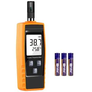 휴대용 습도계 디지털 0~100 RH 30~60°C -22~140°F LCD 디스플레이 백라이트 실외 가정 산업 농업용