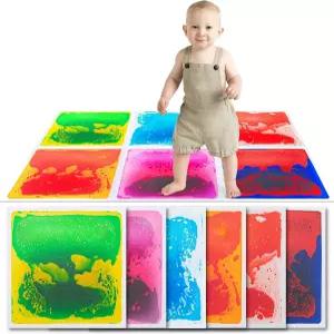 아트3D 리퀴드 감각 바닥 장식 타일 11.8 x11.8 정사각형 컬러풀 6