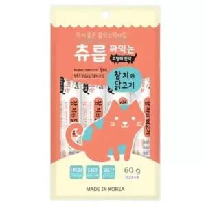 고양이 습식 간식 참치 닭고기 60g 1P 파우치 스틱