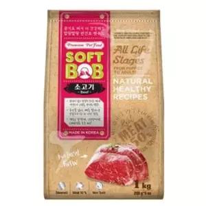반건조 사료 소고기 1kg 강아지 반려견 소프트밥 개밥