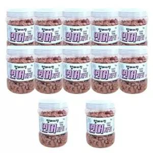 강아지 멍메이징 연어져키 1kg 12P 세트 반려견 간식