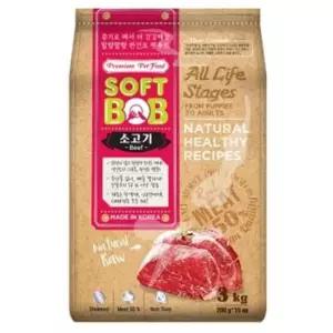 반건조 사료 소고기 3kg 강아지 반려견 소프트밥 개밥