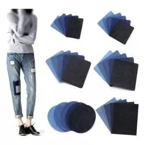 키밍 열부착 데님 패치 와펜 의류 바지 마크 리품 DIY 와펜패치 (WAAA77F)