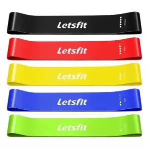 Letsfit렛츠핏 라텍스운동밴드 5색 5단계루프밴드1SET 스쿼트 (W6BC7F9)