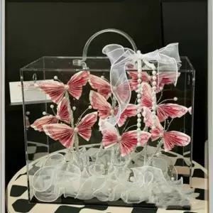 아크릴 꽃상자 선물상자 기념일 투명 여행 꽃집 DIY