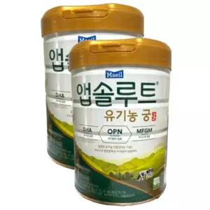 매일 앱솔루트 유기농 궁 분유 1단계 0~6개월 800g x 2개