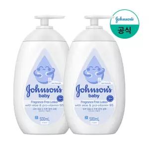 [존슨즈베이비/공식] 화이트로션 500ml x2 외 유아바디케어 모음전(로션,워시,오일 외)