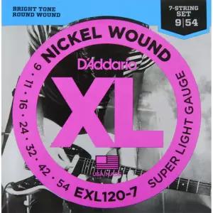 [스쿨뮤직]다다리오 일렉기타줄 7현 EXL120-7 (009-054)