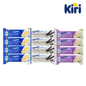 끼리 리얼스틱 치즈케익 30g 3종 12개 (플레인4+블루베리4+쿠키앤크림4)