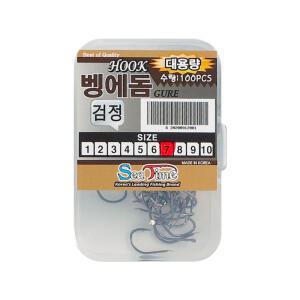 씨타임 국산 벵에돔바늘 벌크 대용량 바다 낚시 바늘