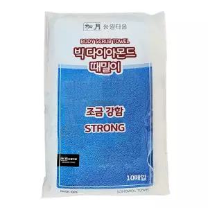 송월타올 빅다이아 때밀이 파랑 10장 1개