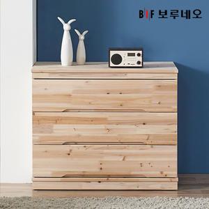 앳홈 삼나무 원목 3단 서랍장