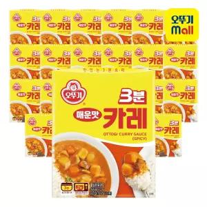 오뚜기 3분 카레 매운맛 200g, 24개