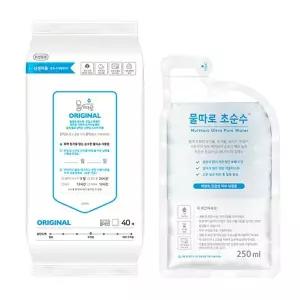[NS홈쇼핑]물따로 생분해 신생아물티슈 오리지날 리필형 (40매/12set)[22875636]