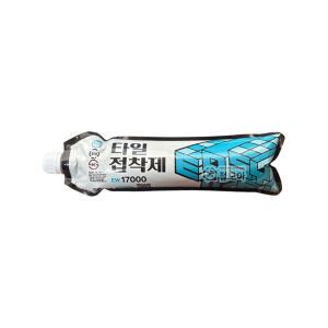 이지웰 타일 접착제 벽 바닥 욕실 본드 튜브 650g 욕실 타일 강력 접착 틈새 보수