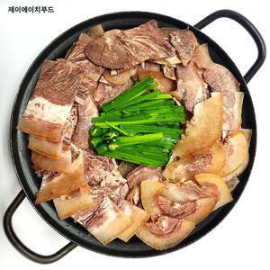 (한우사골육수 제공) 한우 소머리수육 소머리고기 슬라이스 1kg 2kg 냉동 업소용