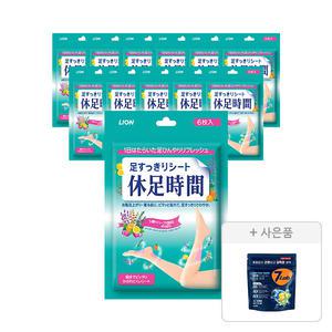 휴족시간 쿨링시트 6입, 12개 + 증정(세븐랩 트리플 파워 캡슐세제 10입, 1개)