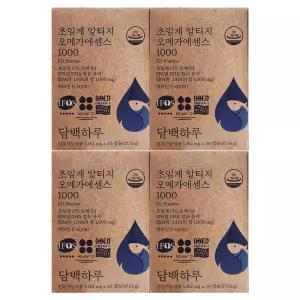 담백하루 초임계 알티지 오메가 에센스 1000 1255mg x 30캡슐 4개 / 써클