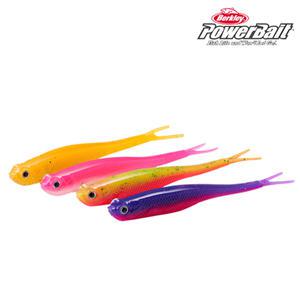 버클리 파워 저크쉐드 13cm(5인치) UV 듀얼컬러 광어 다운샷 소프트 베이트 웜