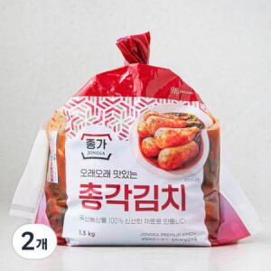 대상 종가 총각김치 1.5kg, 2개 one option