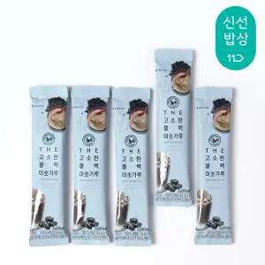 [산과들에] 더고소한블랙미숫가루스틱25g 100봉 / 선식 식사대용 미숫가루 흑미 검은콩 간식