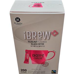 맥널티 아이브루 플러스 헤이즐넛향 블랙커피 200개입