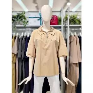 [갤러리아] 크로커다일레이디 반집업 블라우스 CLEMBL124