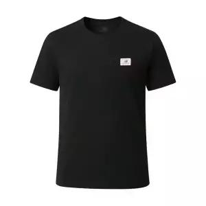 뉴발란스 라벨 남성 반팔티 반팔 티셔츠 블랙 MT53928-BK