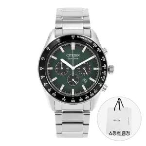 시티즌 남성 메탈 손목 시계 에코드라이브 CA4674-58X