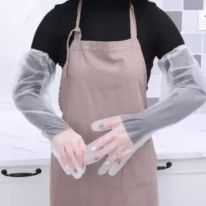60CM 일회용 긴고무장갑 50매 김장용 목긴 롱고무장갑 식당