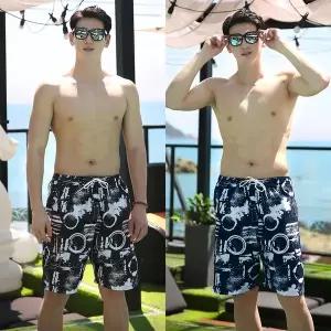 (M-5XL)남성 서퍼스 보드숏 반바지 수영복 래쉬가드 하의 비치팬츠 스윔팬츠 바지 빅사이즈