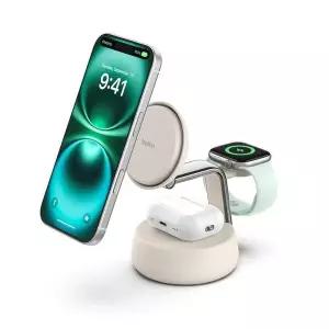 벨킨 3in1 25W 마그네틱 차징 독 샌드