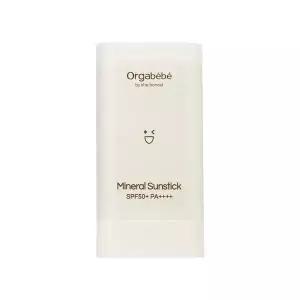 [ORGABEBE]오가베베 무기자차 선스틱 SPF50+PA++++ 눈시림 없는 영유아 아기 어린이 미네랄 선크림