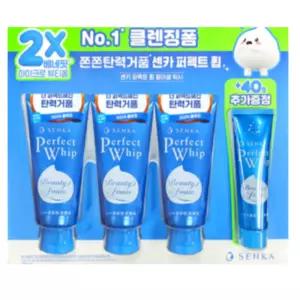 센카 퍼펙트휩 폼클렌징 120g 3개+40g 일본 시세이도 클렌징폼 세안제
