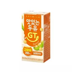 GT두유 고칼슘 달콤한맛 190ml X 72팩 / 팩두유 맛있는두유gt 두유