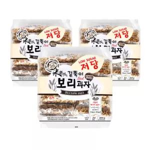 엉클팝 길쭉이 저당 보리과자 300g x 3개
