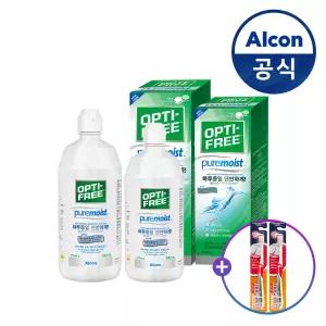 옵티프리 렌즈세척액 퓨어모이스트 420ml 1개 + 300ml 1개(+검케어칫솔 3개)