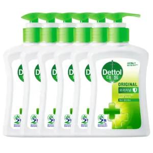 데톨 핸드워시 손세정제 오리지널 250ml 6개