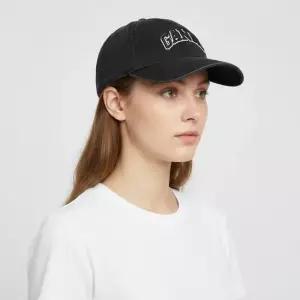 가니 GANNI A6900 099 로고 자수 볼캡