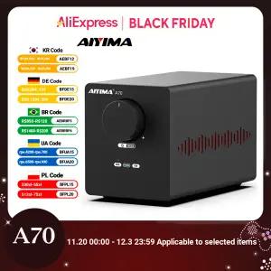 AIYIMA A70 TPA3255 PFFB 스테레오 전력 증폭기 300Wx2 클래스 D 스테레오 2.0 XLR RCA 트리거 입력이 있는
