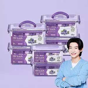 [에코센스 히트락](대용량 특별 구성)에코센스 히트락 올트라이탄 밀폐용기 6종